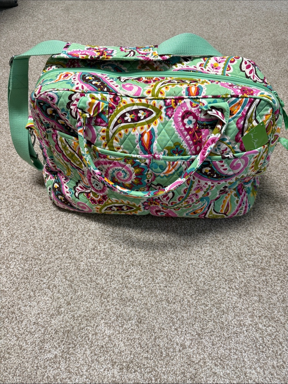 Vera Bradley Weekender Retired Tutti Frutti Quilted Travel Duffle